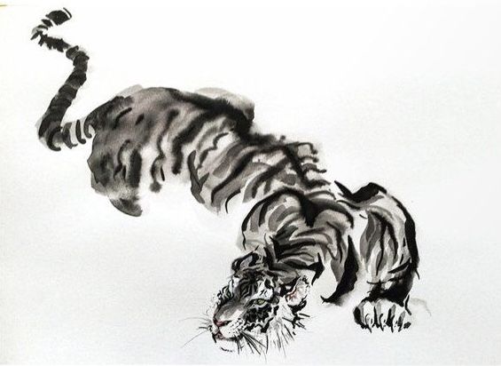 Abstract orange tiger illustration used as Sean Sannino's personal symbol